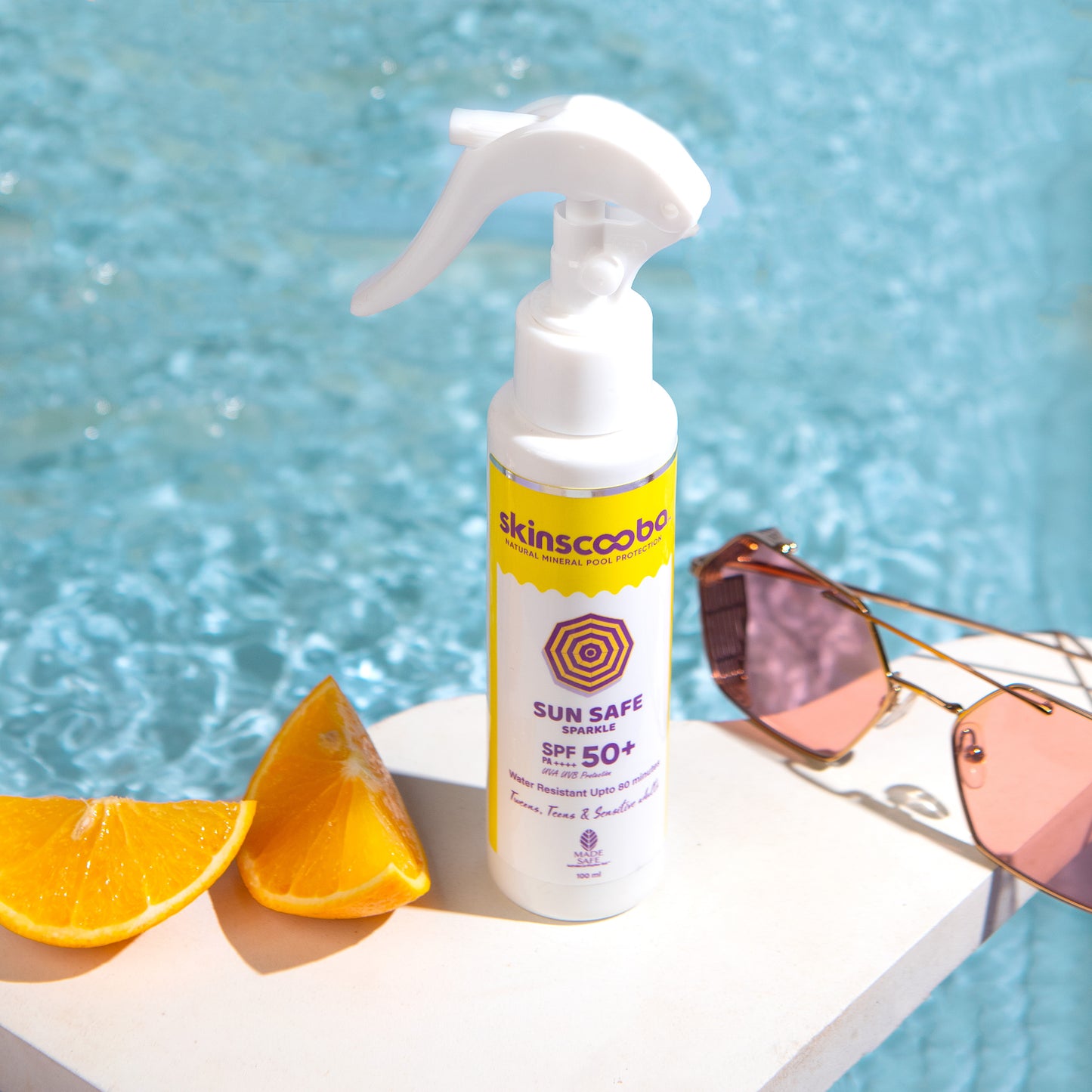 Skinscooba Sun Safe SPF 50+ Sunscreen Spray, For Tweens & Teens