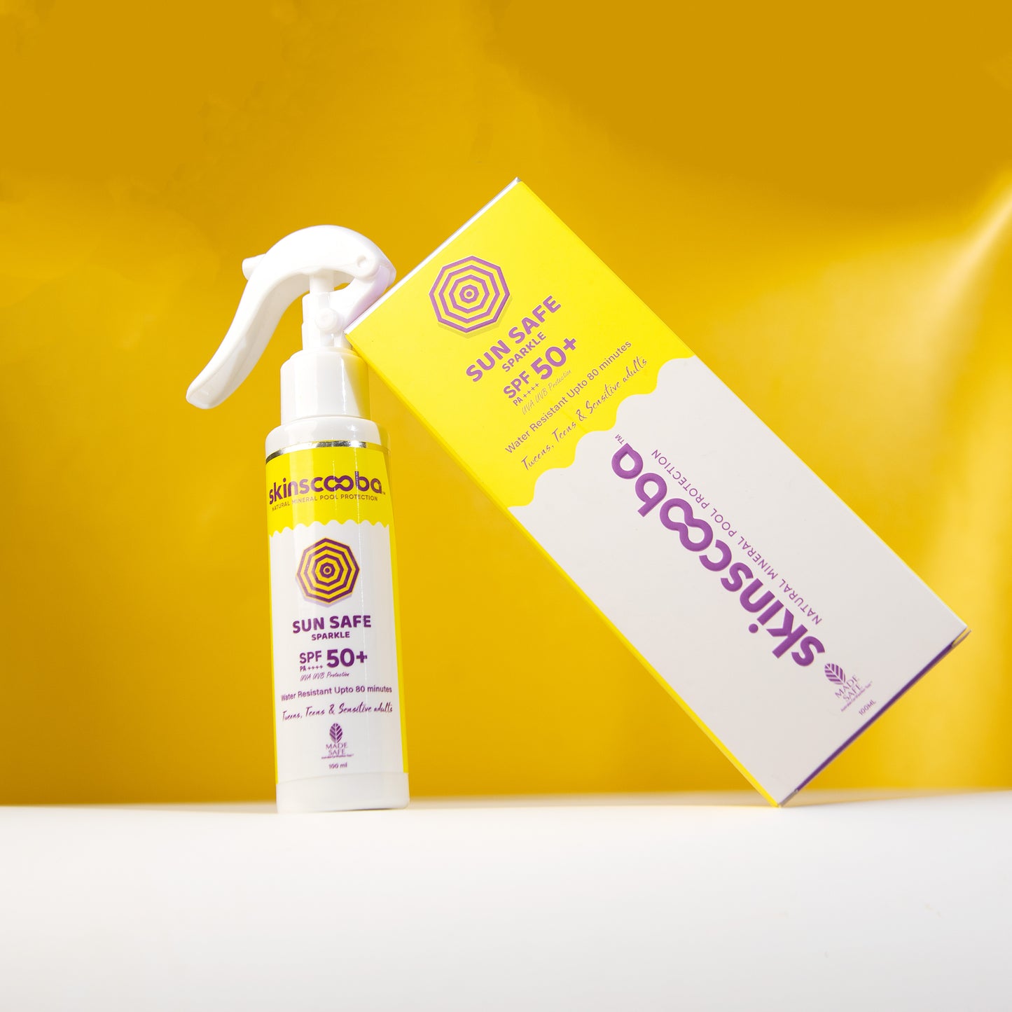 Skinscooba Sun Safe SPF 50+ Sunscreen Spray, For Tweens & Teens